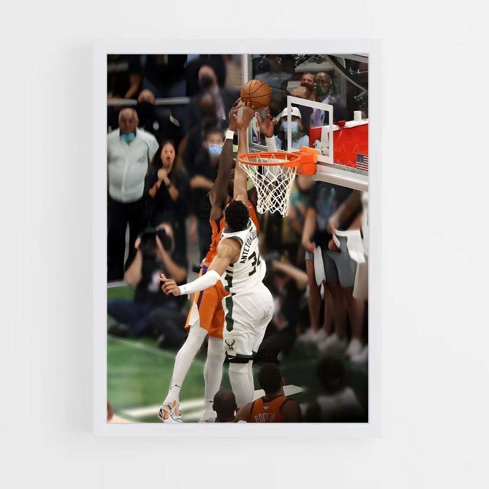 Poster Dunk de Lébron – affiche Basketball (vue 3)